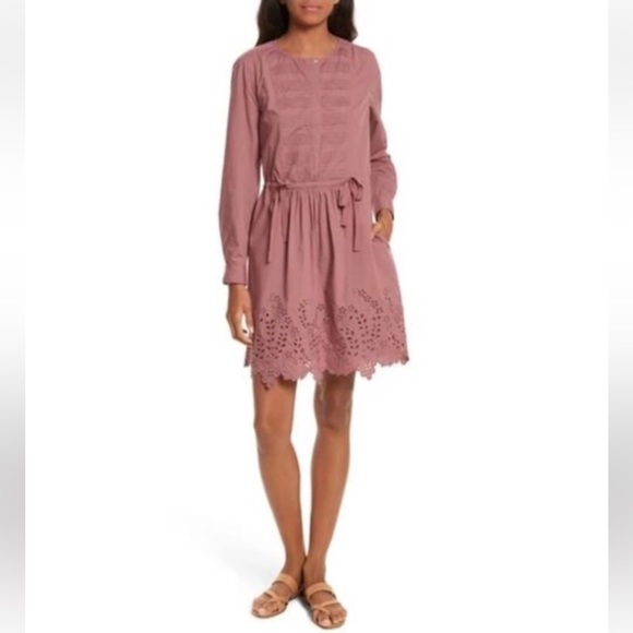 La Vie Rebecca Taylor Dresses & Skirts - La Vie Rebecca Taylor eyelet poplin dress